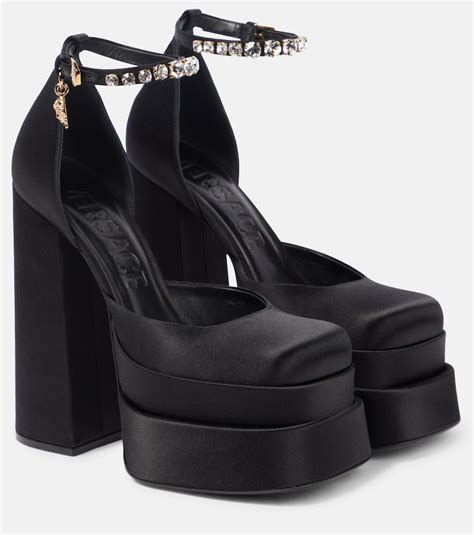 platform versace heels dupe|versace medusa platform heels.